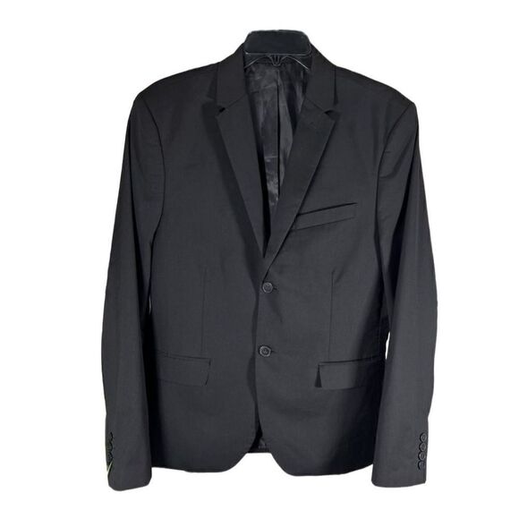 H&M regular fit blazer jacket  black size 38 - Picture 1 of 15